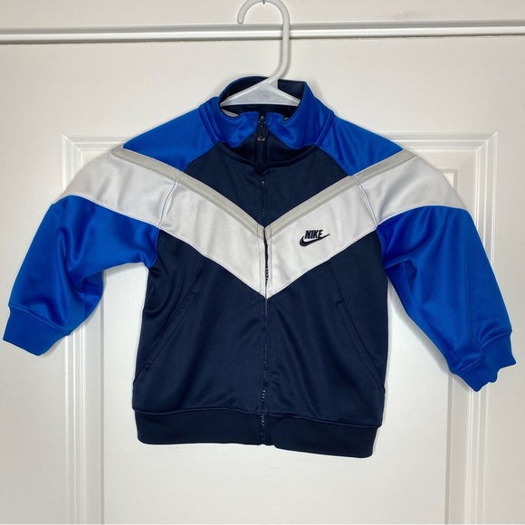 Nike Other - Nike Chevron Blue Full Zip Track Jackets Toddler Boys Size 2T